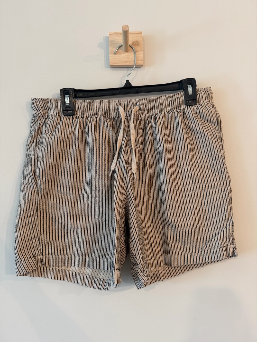 PacSun Men's Tan Striped Drawstring Shorts